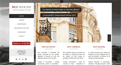 Desktop Screenshot of mzr-avocats.com